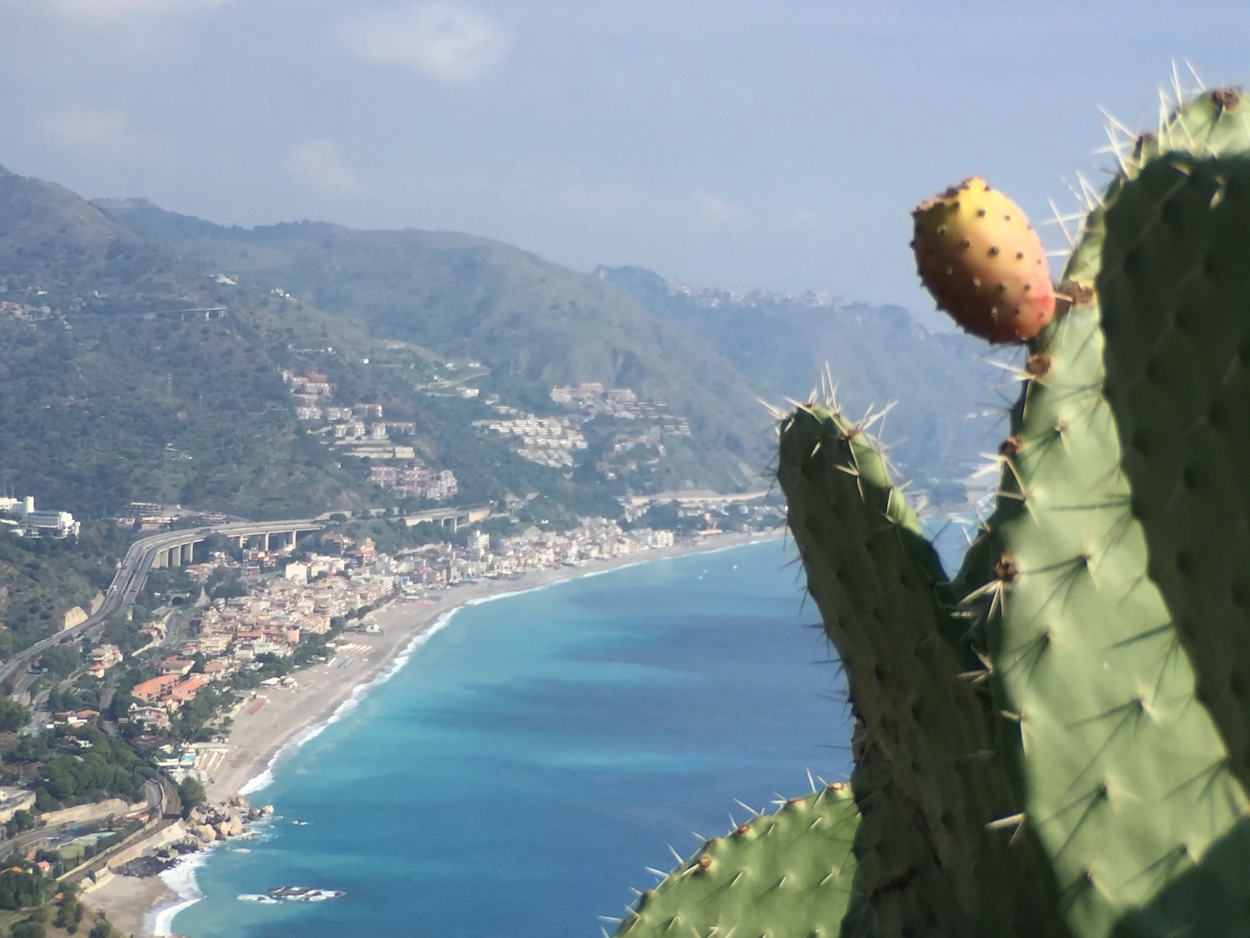 The view from the ancient Greek theatre in Taormina