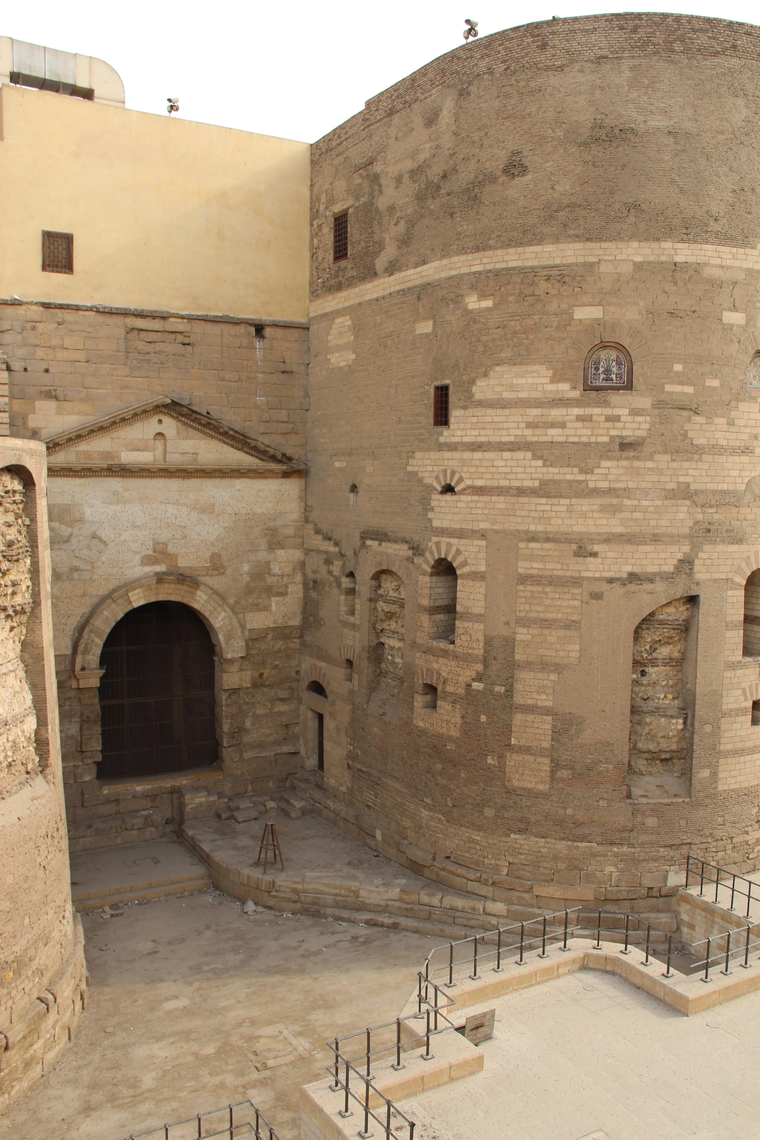 Outside the Hanging Church, built into a Roman fort