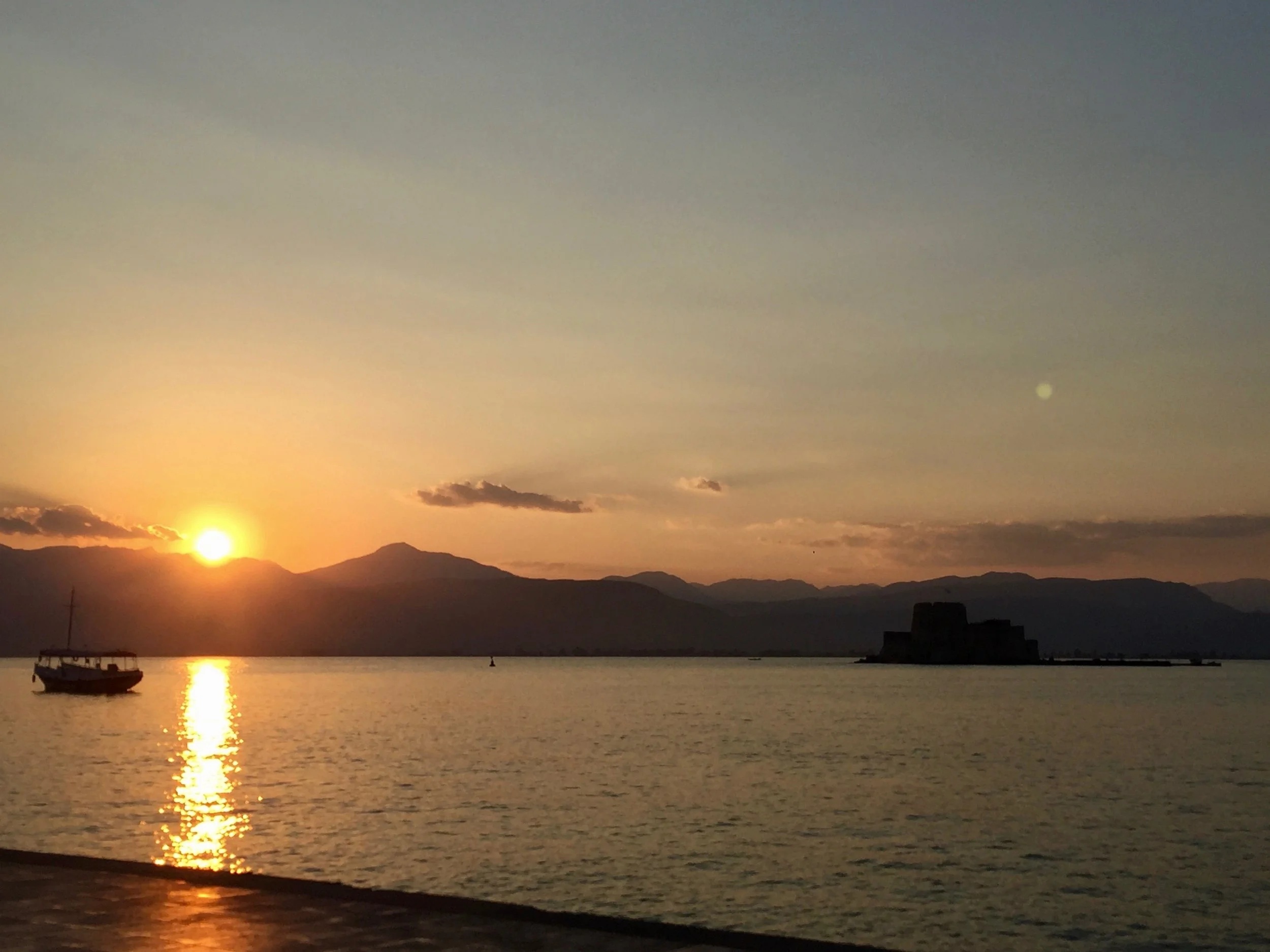 Nafplia at sunset