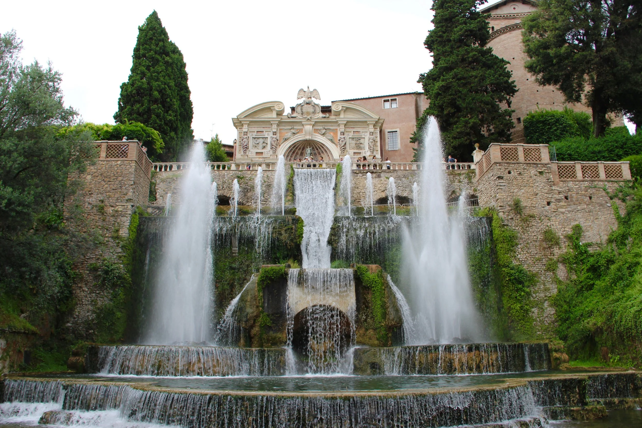 One of the hundreds of fountains at Villa D'Este