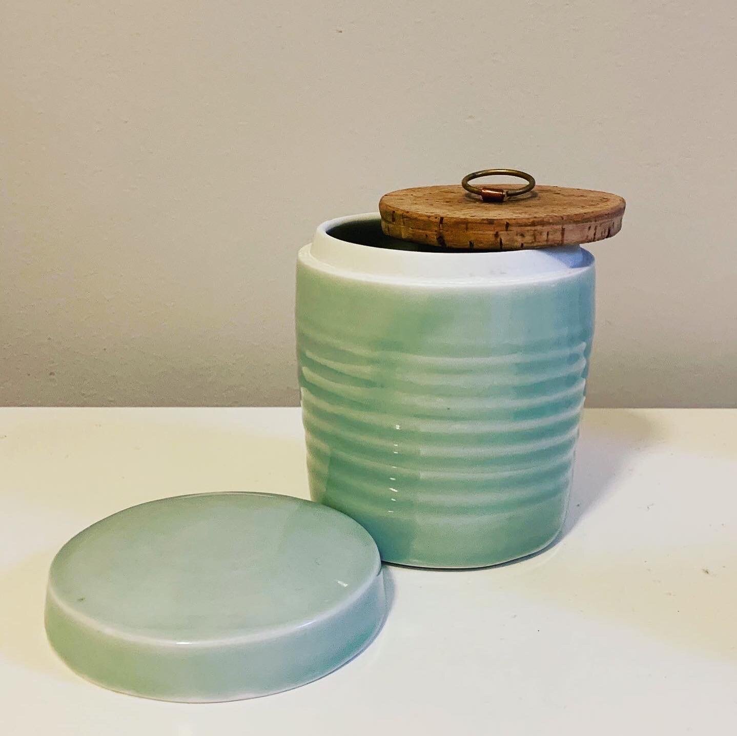 Storage Jar with Boxed Lid