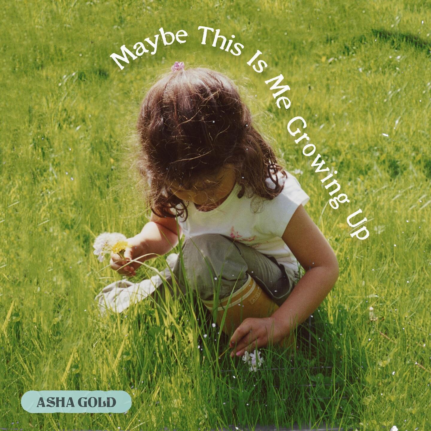 Official artwork for @ashagoldmusic&rsquo;s beautiful EP &lsquo;Maybe This Is Me Growing Up&rsquo; 🤩