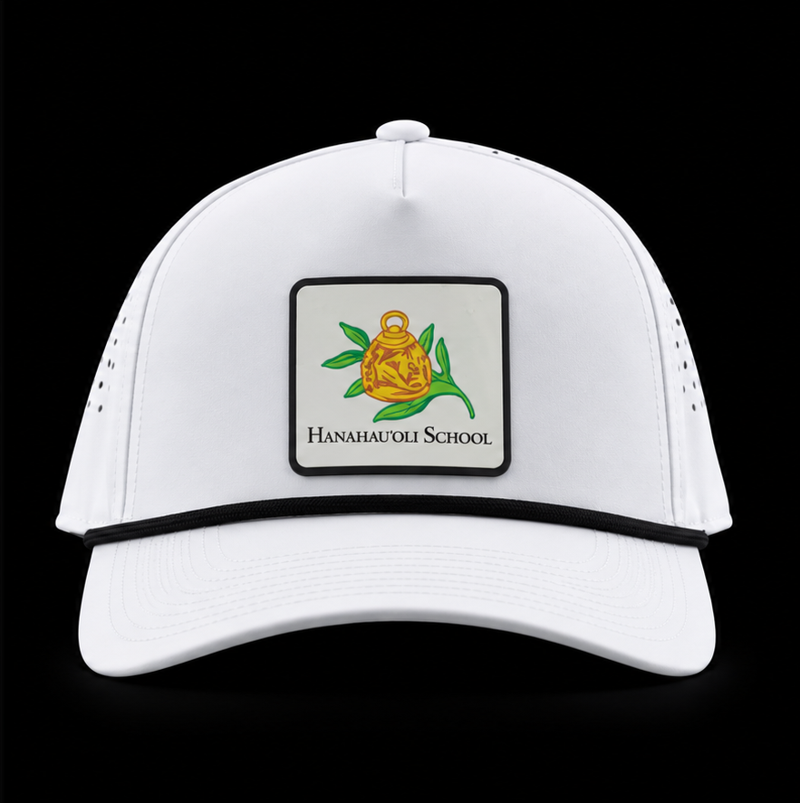Hanahauoli Logo Square Patch Golf Hat2.png