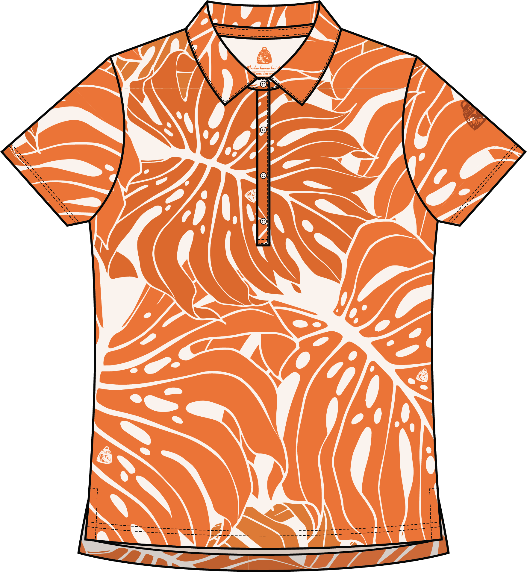 MONSTERA TERRACOTTA CREAM WOMENS FRONT.png