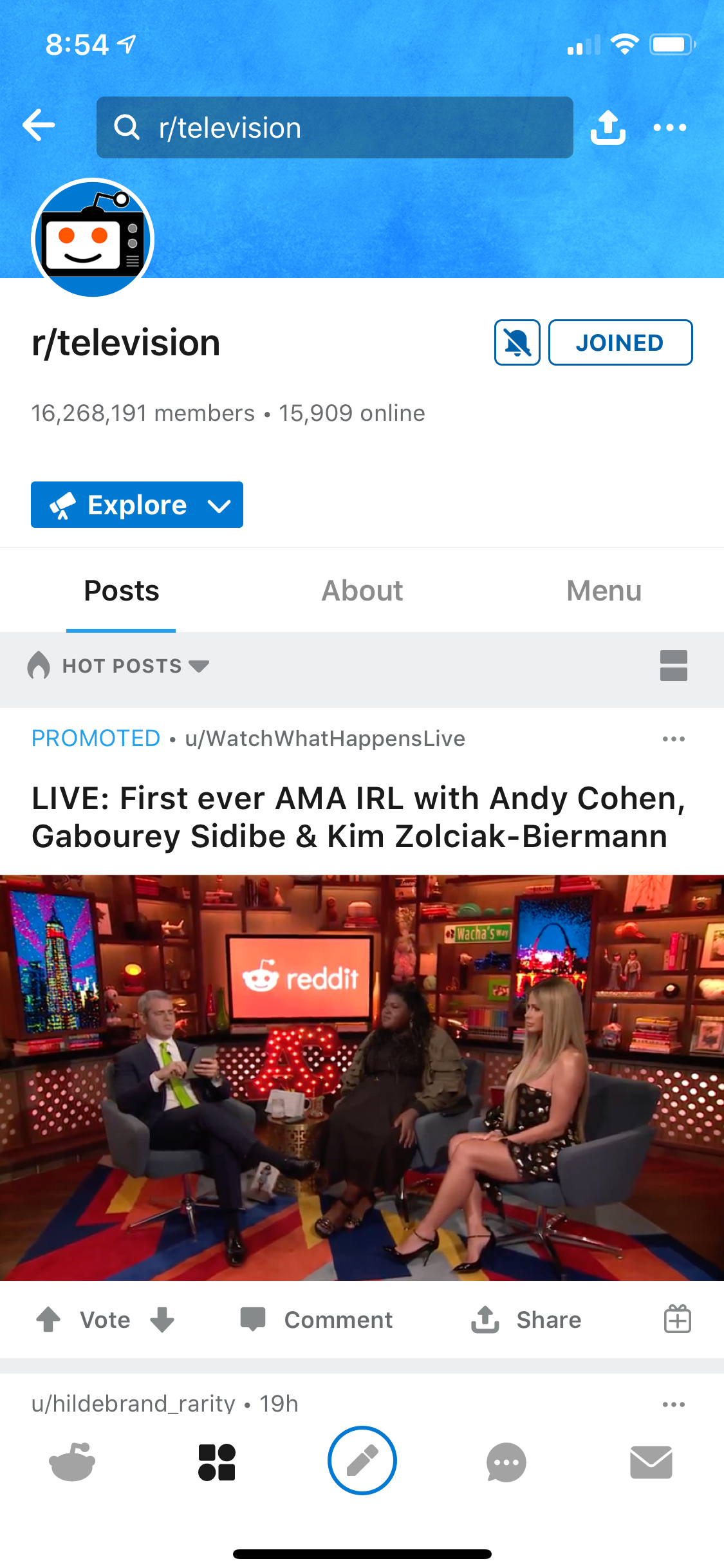 Live on Native Mobile App