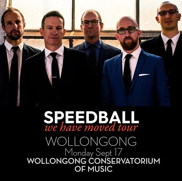 Here we go, folks! Day One is here. Wollongong, we hope to see tonight at the Wollongong Conservatorium of Music at 7pm. Tickets available online (link in bio) or at the door. #wollongongjazz #speedballtheband #wollongong #wehavemovedtour Photo: @hay