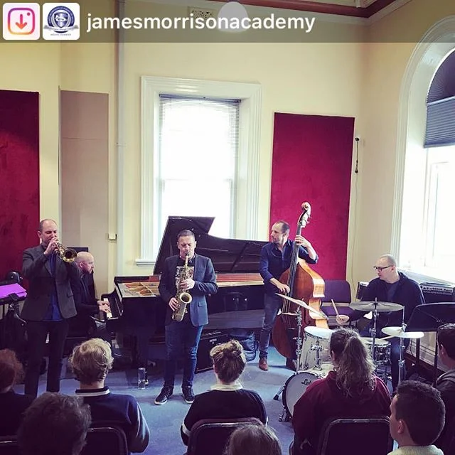 Always a pleasure to work with the great students at the @jamesmorrisonacademy. Thank you for having us this week. Looking forward to having a hit at @morrisonsjazzclub tomorrow night! 
#Repost from @jamesmorrisonacademy. How lucky are our students t