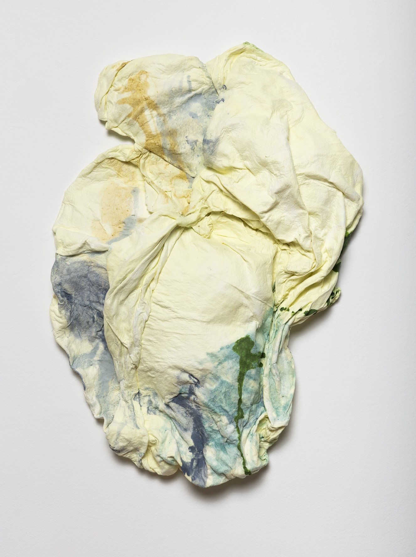 Cosmic  26” x 15” x 5” handmade paper, pulp paint, 2026