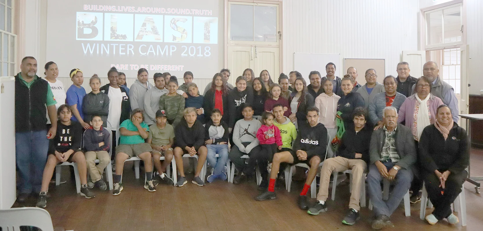 Campers, staff and speakers for B.L.A.S.T. Winter Camp 2018