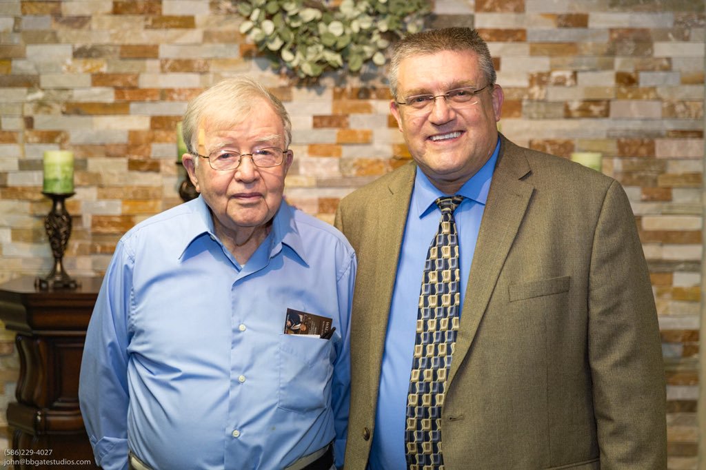  Dr. Brandenburg with Howard Cooper. Brother Cooper was the Youth Director when I was a teenager. He is 90 years old and still servicing. 