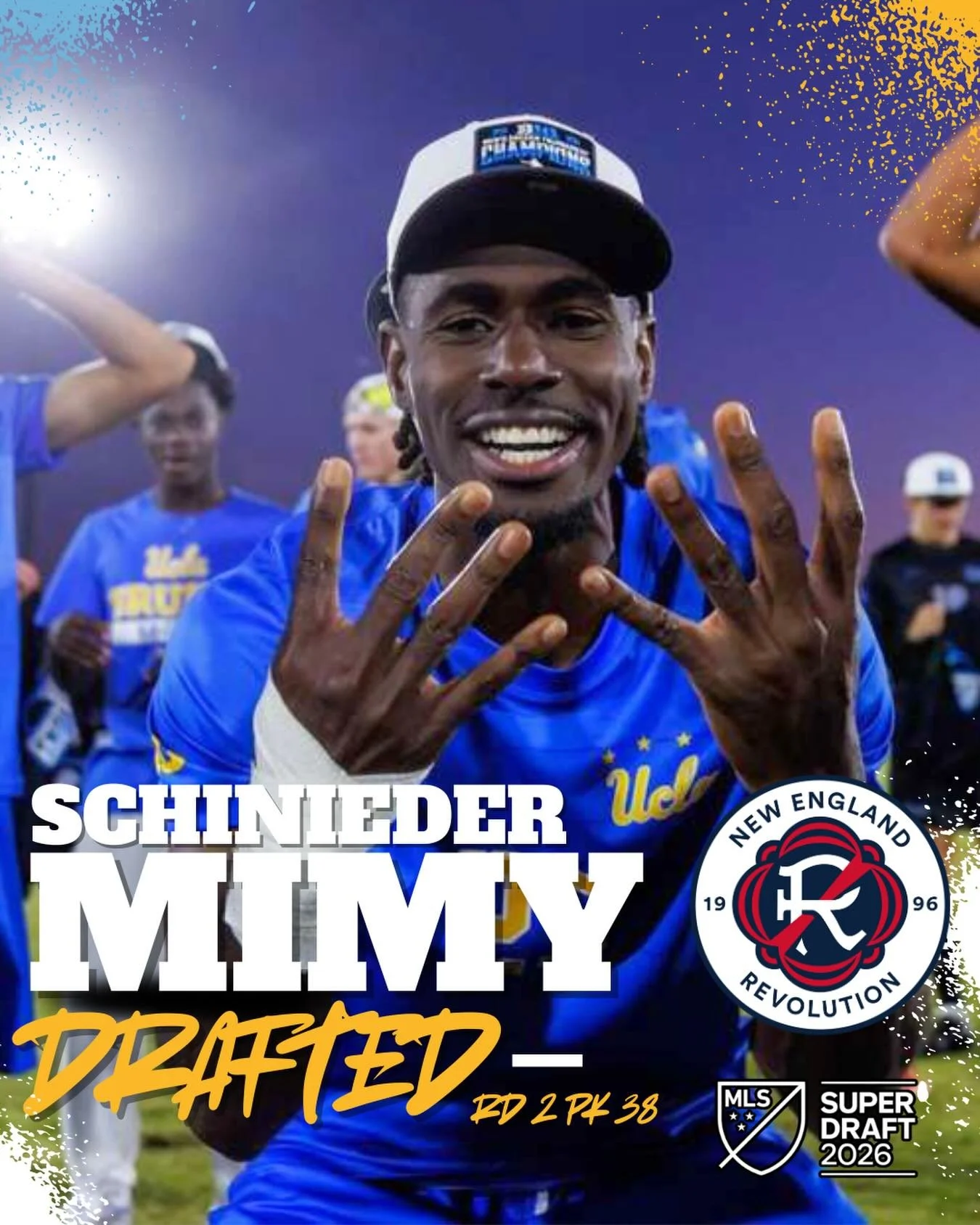 🔥𝐇𝐈𝐒𝐓𝐎𝐑𝐘 𝐌𝐀𝐃𝐄!🔥

𝐒𝐜𝐡𝐢𝐧𝐞𝐢𝐝𝐞𝐫 𝐌𝐢𝐦𝐲🇭🇹 𝐢𝐬 𝐨𝐟𝐟𝐢𝐜𝐢𝐚𝐥𝐥𝐲 𝐌𝐋𝐒-𝐛𝐨𝐮𝐧𝐝 &mdash; 𝐝𝐫𝐚𝐟𝐭𝐞𝐝 𝐛𝐲 𝐍𝐞𝐰 𝐄𝐧𝐠𝐥𝐚𝐧𝐝 𝐑𝐞𝐯𝐨𝐥𝐮𝐭𝐢𝐨𝐧 𝐢𝐧 𝐑𝐨𝐮𝐧𝐝 𝟐, 𝐏𝐢𝐜𝐤 𝟑𝟖.🏟️⚽

𝐅𝐫𝐨𝐦 @uclamsoccer 𝐬𝐭𝐚𝐧?