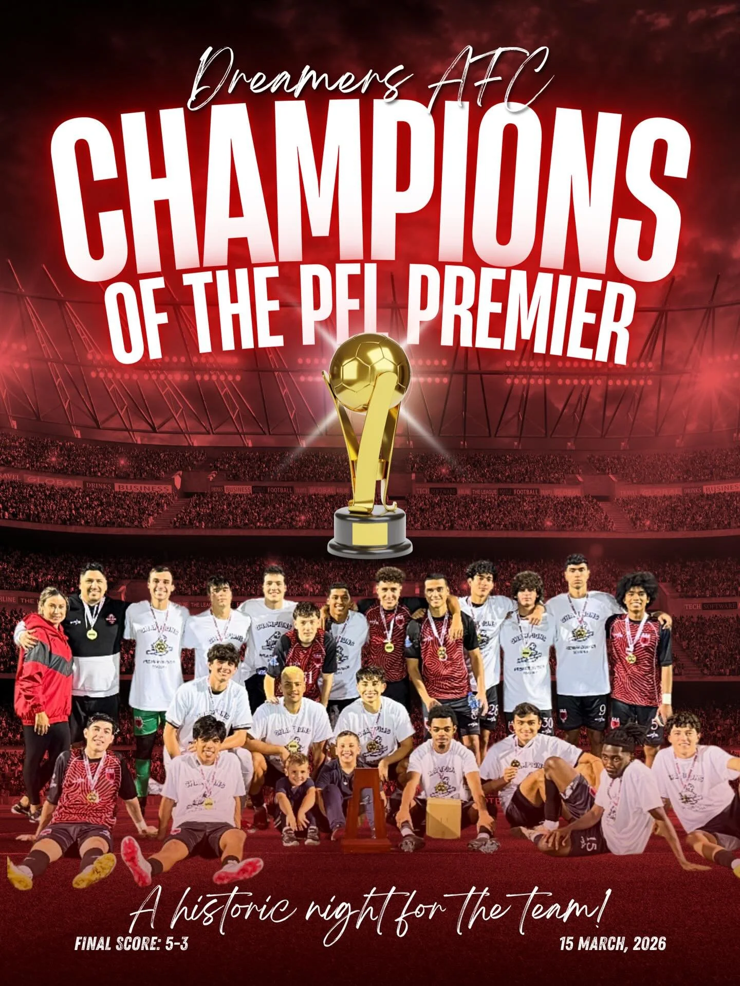 🏆𝐏𝐅𝐋 𝐏𝐑𝐄𝐌𝐈𝐄𝐑 𝐃𝐈𝐕𝐈𝐒𝐈𝐎𝐍 𝐂𝐇𝐀𝐌𝐏𝐈𝐎𝐍𝐒🏆

𝐃𝐫𝐞𝐚𝐦𝐞𝐫𝐬 𝐀𝐅𝐂 𝐚𝐫𝐞 𝐨𝐟𝐟𝐢𝐜𝐢𝐚𝐥𝐥𝐲 𝐏𝐅𝐋 𝐏𝐫𝐞𝐦𝐢𝐞𝐫 𝐃𝐢𝐯𝐢𝐬𝐢𝐨𝐧 𝐂𝐡𝐚𝐦𝐩𝐢𝐨𝐧𝐬 &mdash; 𝐜𝐨𝐦𝐩𝐥𝐞𝐭𝐢𝐧𝐠 𝐚𝐧 𝐢𝐧𝐜𝐫𝐞𝐝𝐢𝐛𝐥𝐞 𝐬𝐞𝐚𝐬𝐨𝐧 𝐚𝐬 𝐑𝐞