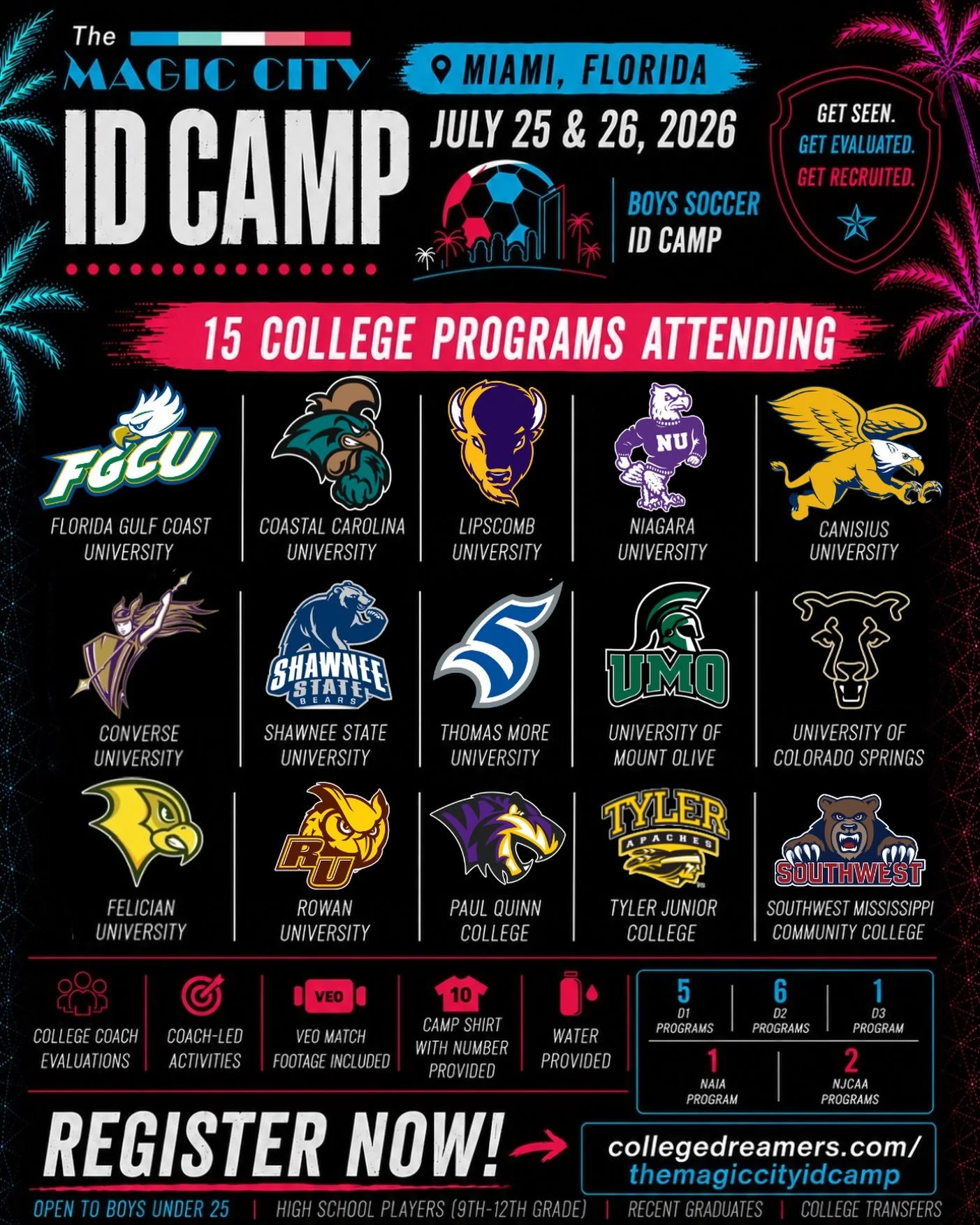 🚨𝐃𝐎𝐍&rsquo;𝐓 𝐌𝐈𝐒𝐒 𝐎𝐔𝐓!!🚨

𝟏𝟓 𝐜𝐨𝐥𝐥𝐞𝐠𝐞 𝐩𝐫𝐨𝐠𝐫𝐚𝐦𝐬. 𝐎𝐧𝐞 𝐰𝐞𝐞𝐤𝐞𝐧𝐝. 𝐎𝐧𝐞 𝐨𝐩𝐩𝐨𝐫𝐭𝐮𝐧𝐢𝐭𝐲 𝐭𝐨 𝐩𝐮𝐭 𝐲𝐨𝐮𝐫𝐬𝐞𝐥𝐟 𝐢𝐧 𝐟𝐫𝐨𝐧𝐭 𝐨𝐟 𝐜𝐨𝐚𝐜𝐡𝐞𝐬 𝐟𝐫𝐨𝐦 𝐞𝐯𝐞𝐫𝐲 𝐥𝐞𝐯𝐞𝐥 𝐨𝐟 𝐜𝐨𝐥𝐥𝐞𝐠𝐞 𝐬𝐨