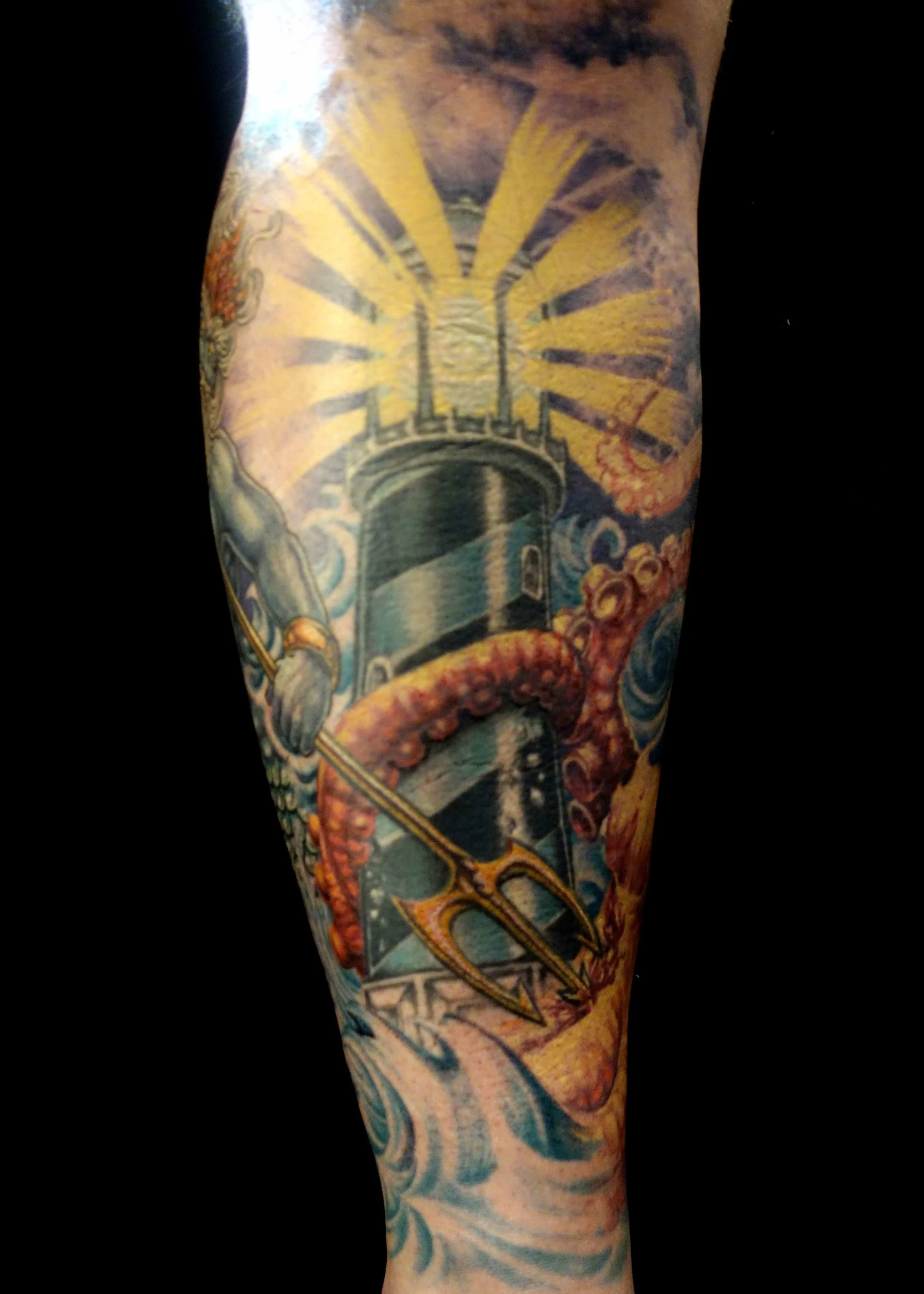 seascape tattoos — Wilhelm Scherer tattoos