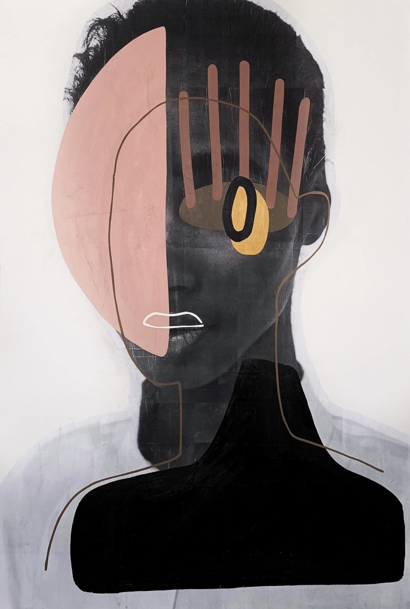 AWAKE X AWAKEN n.7, 2018 ACRYLIC X PAPER ON WOOD 40X60 INCHES — SOLD