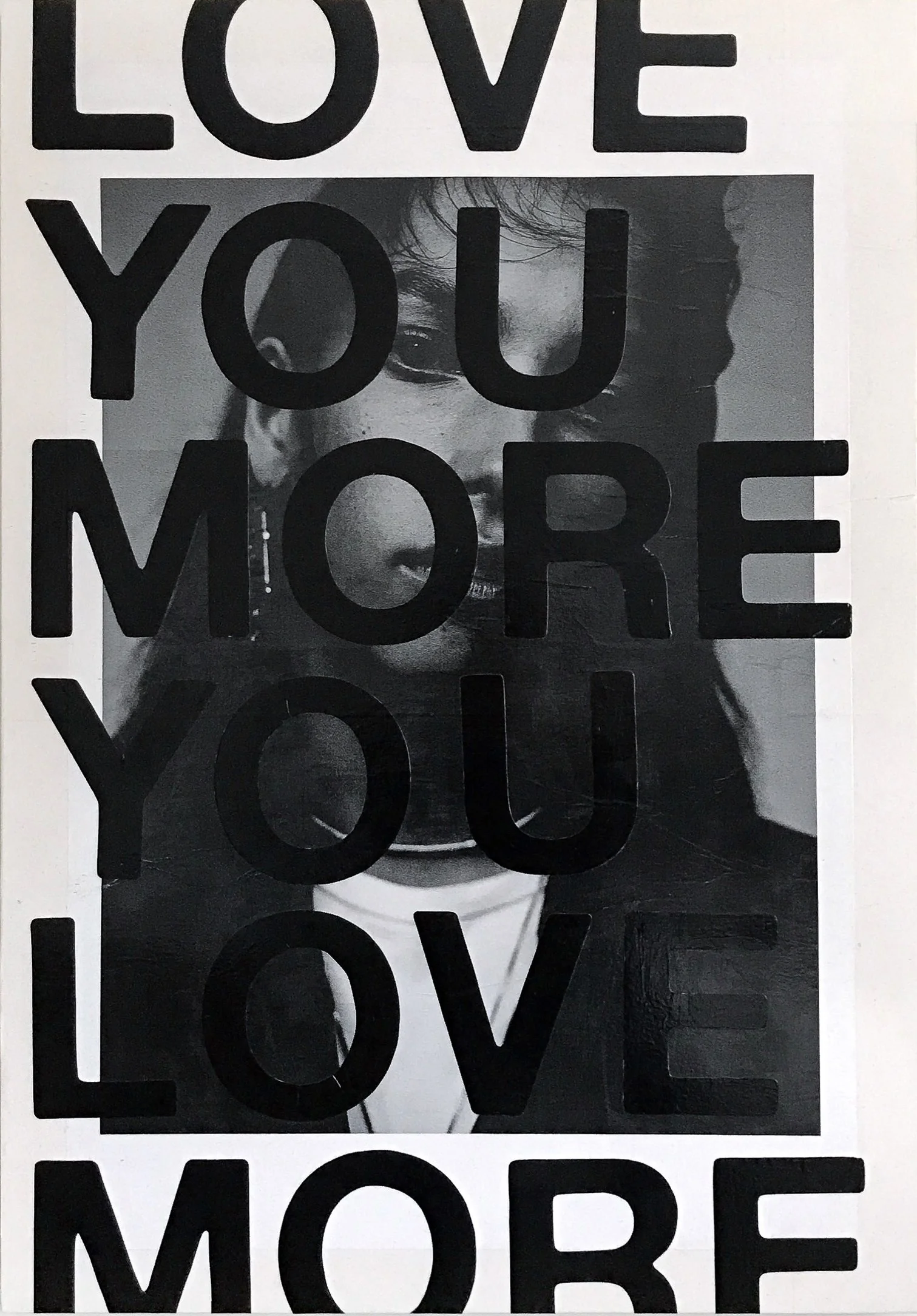 MORE LOVE, 2018 ACRYLIC X PAPER ON WOOD 28X40” — SOLD