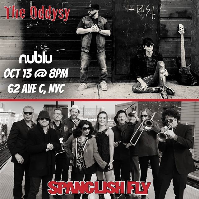 Last-minute gig added, sharing a bill with our friends the Odyssey at @nublu
