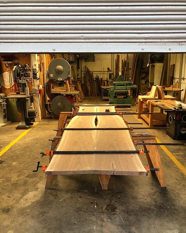 13&rsquo; black walnut conference room table in the making... been in the que for a few months and now time to get cracking. More images to come. Hope everyone is well, being creative and spending the much needed time with family.