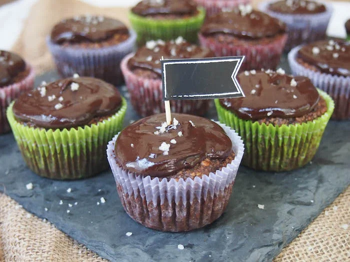 Gluten Free Chocolate Pumpkin Seed Cupcakes