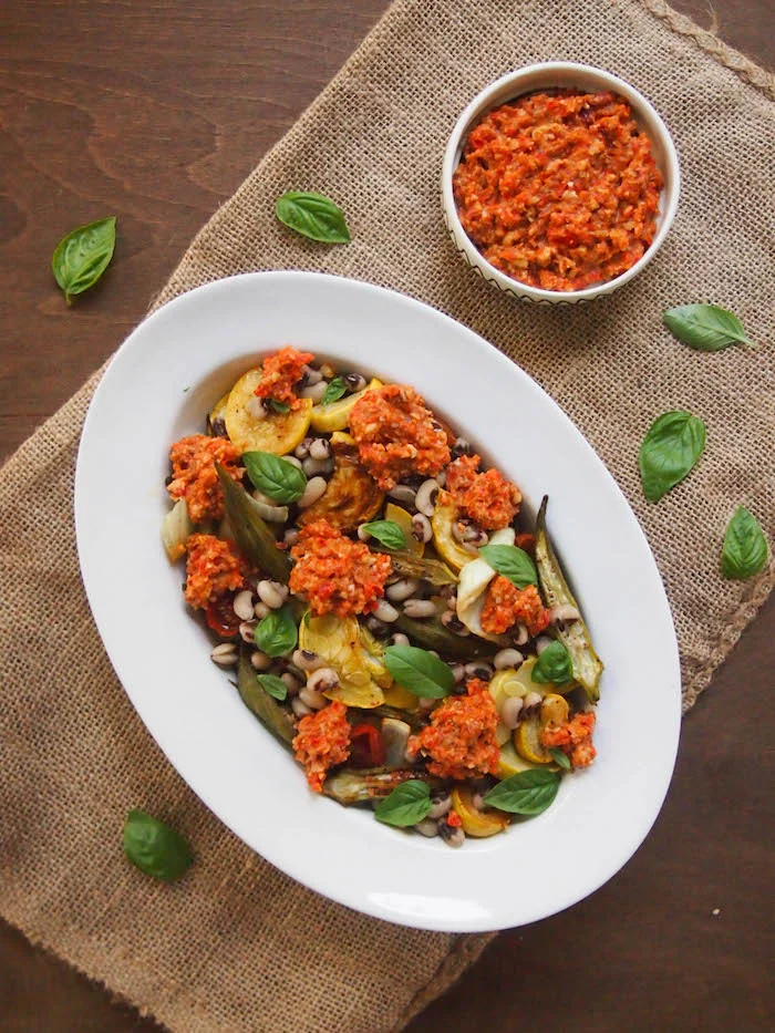 Roasted Summer Vegetables with Southern Romesco