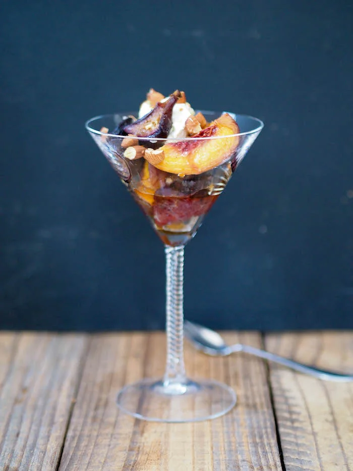 Roasted Peaches and Figs with Mascarpone Recipe 