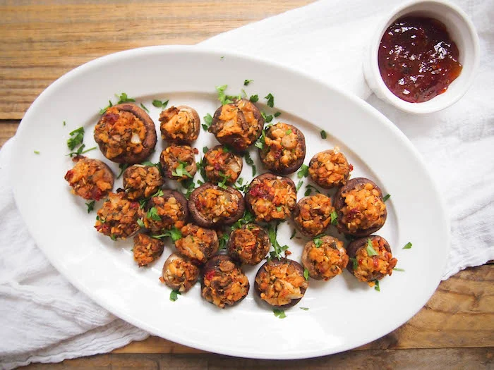 Vegan Stuffed Mushrooms Recipe