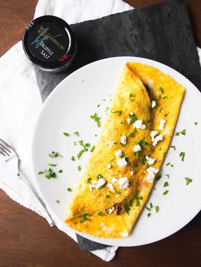 How to Make the Perfect Omelette + Recipe for Simple Mushroom and Goat Cheese Omelette
