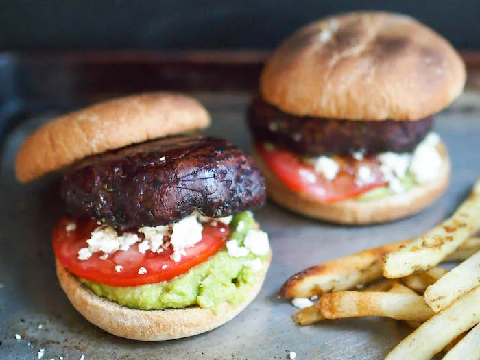 Grilled Balsamic Portobello Mushroom Burger