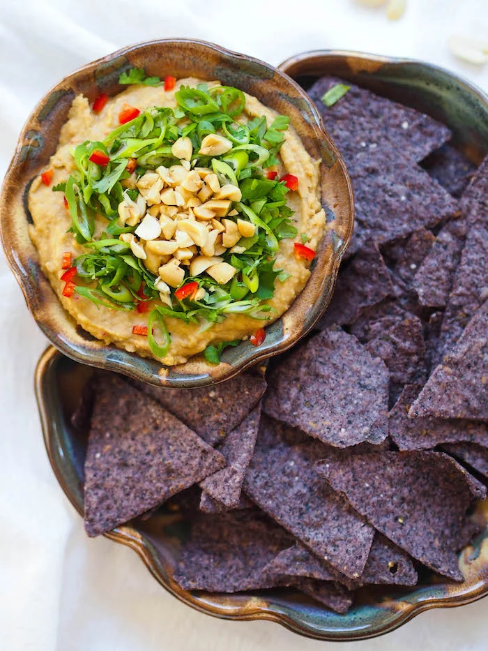 Spicy Peanut Hummus Recipe