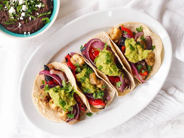 Cilantro-Lime Chicken Tacos with Grilled Bananas + Weekend Recap