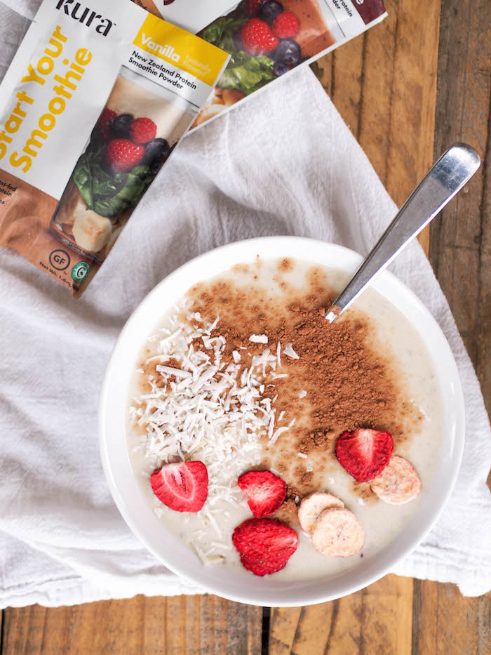 The Creamiest Vanilla Chia Smoothie Bowl + A Giveaway
