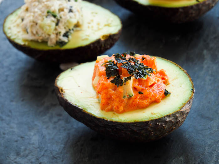 Avocado Sushi Cups - California Roll and Spicy Smoked Salmon — Registered  Dietitian Columbia SC - Rachael Hartley Nutrition