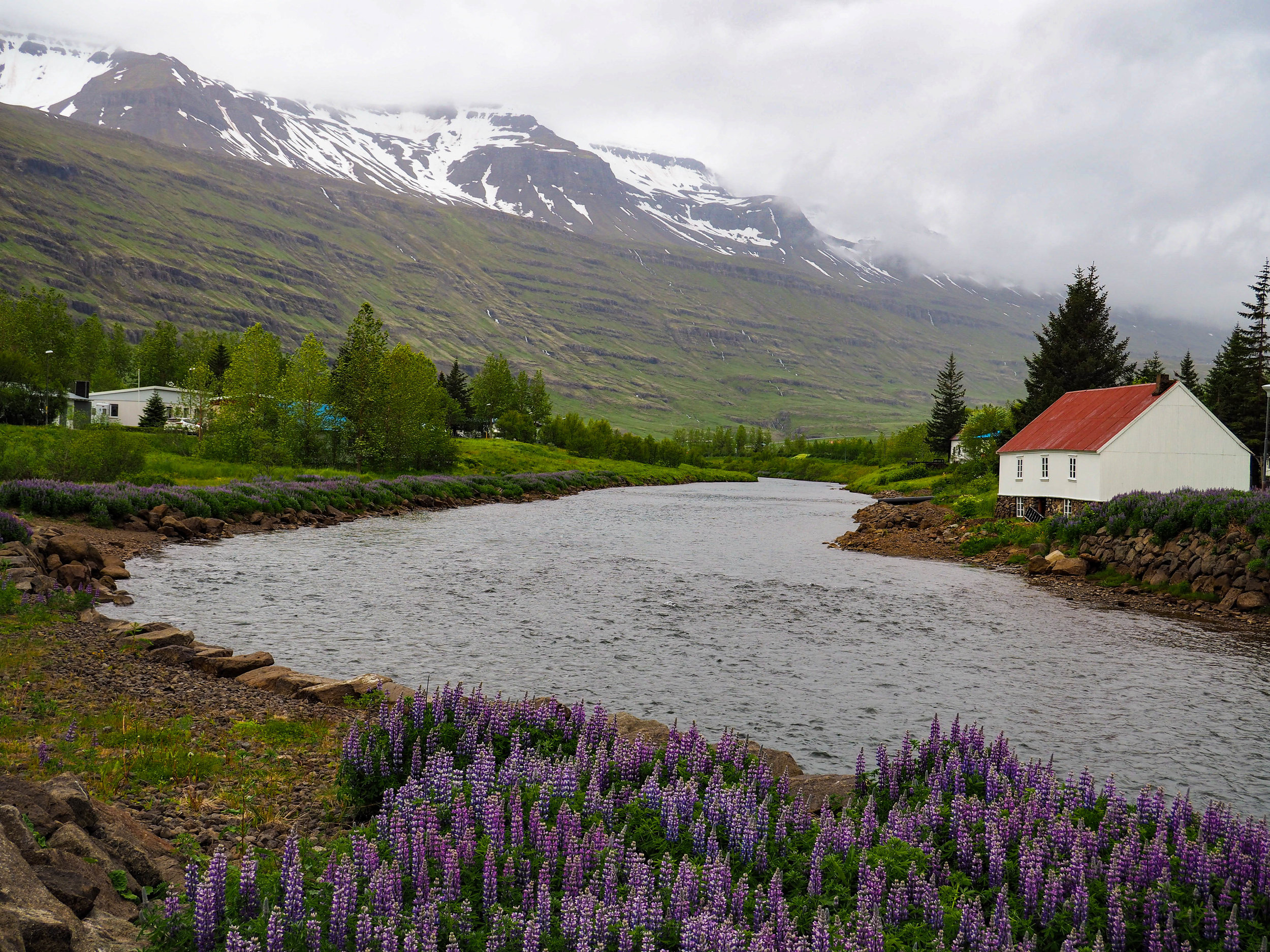   The outskirts of Seydisfjordur, which is basically like a block from the center of town. &nbsp; 