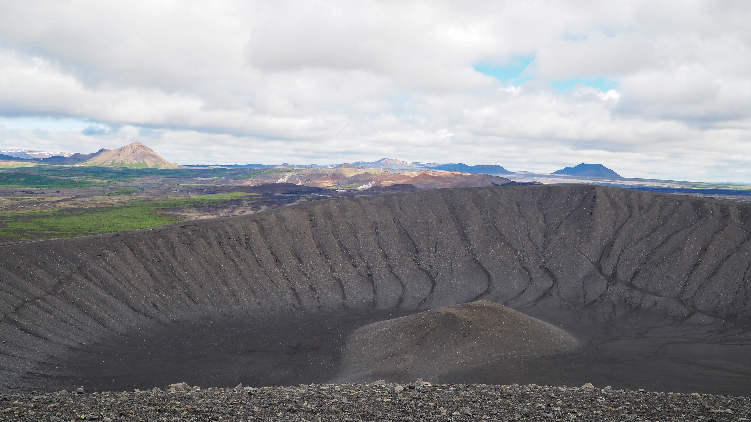 在火山口的岩浆