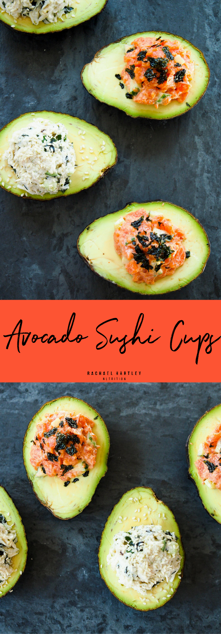 Avocado Sushi Cups - California Roll and Spicy Smoked Salmon — Registered  Dietitian Columbia SC - Rachael Hartley Nutrition