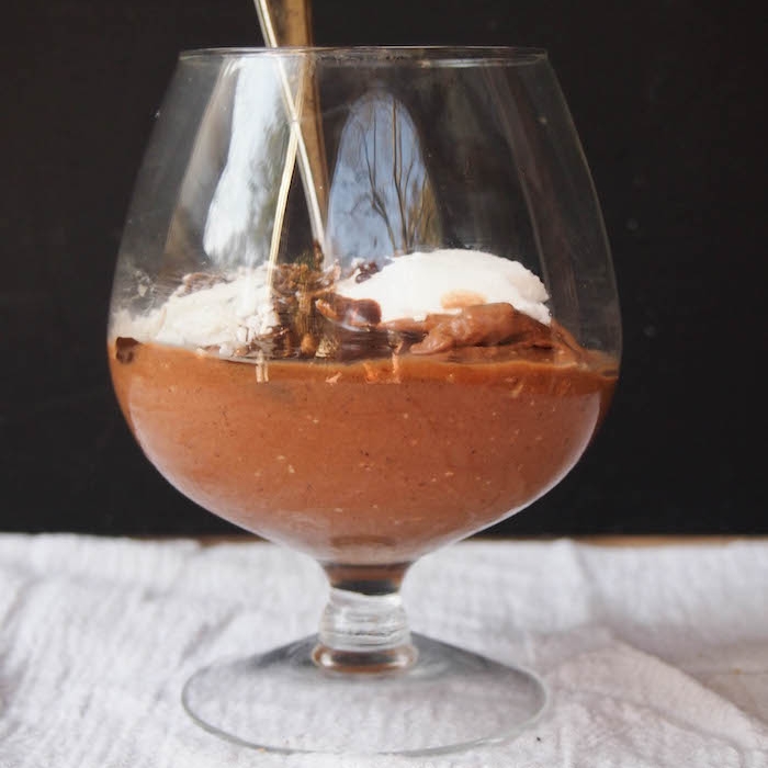 Triple Chocolate Banana Ice Cream with Vegan Magic Shell