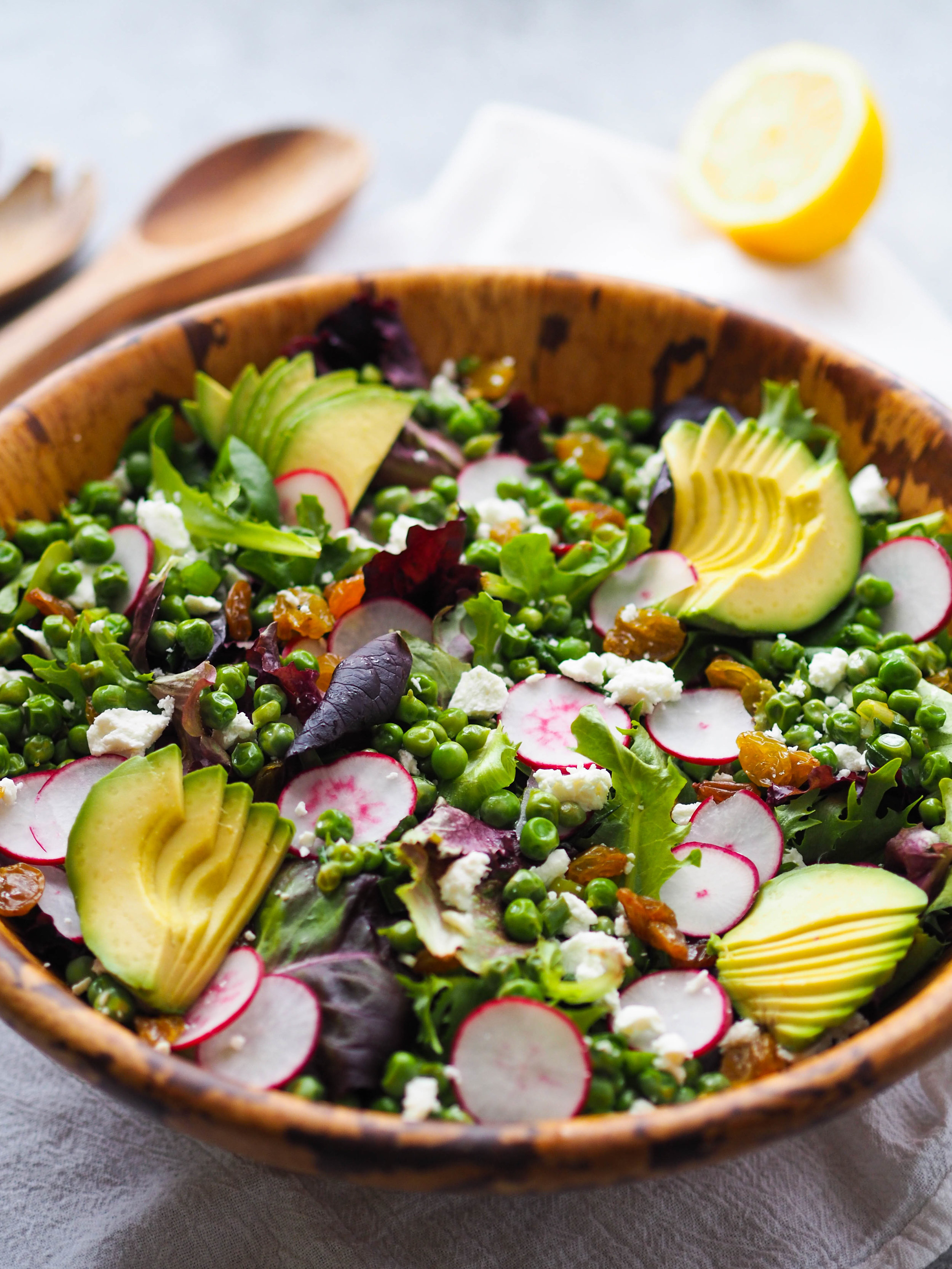 Spring Salad Greens, Seasonal Healthy Recipe