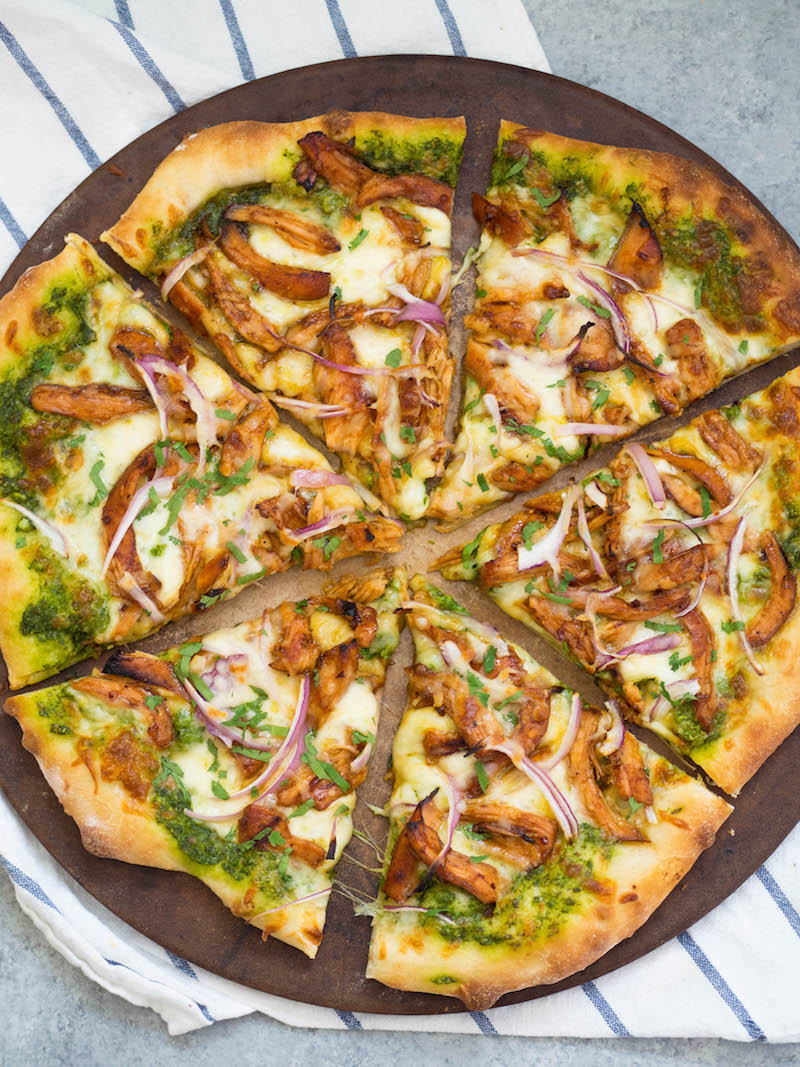 Chicken Pizza with Mustard Pesto Recipe — Registered Dietitian Columbia SC - Rachael Hartley Nutrition