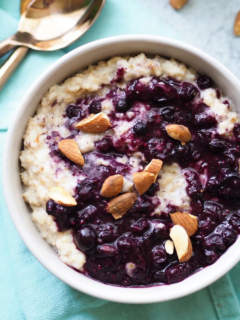 Blueberries and Cream Oatmeal Recipe