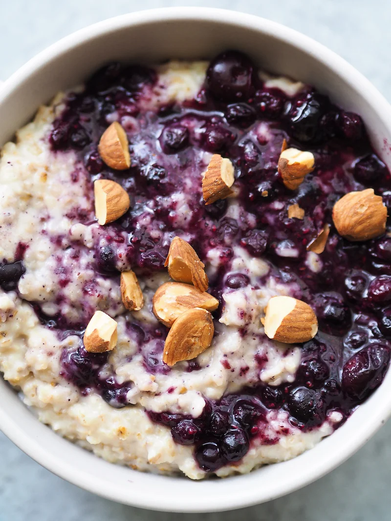 Coconut Blueberries and Cream Oatmeal