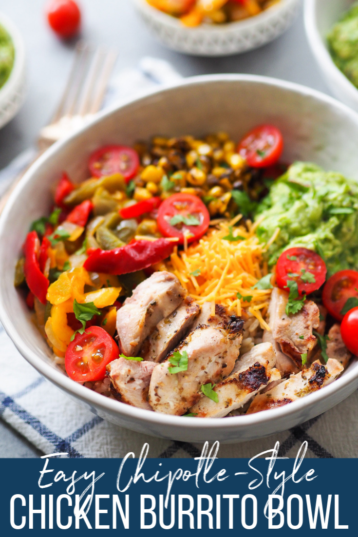 Healthy Chicken Burrito Bowls Meal Prep - All Nutritious