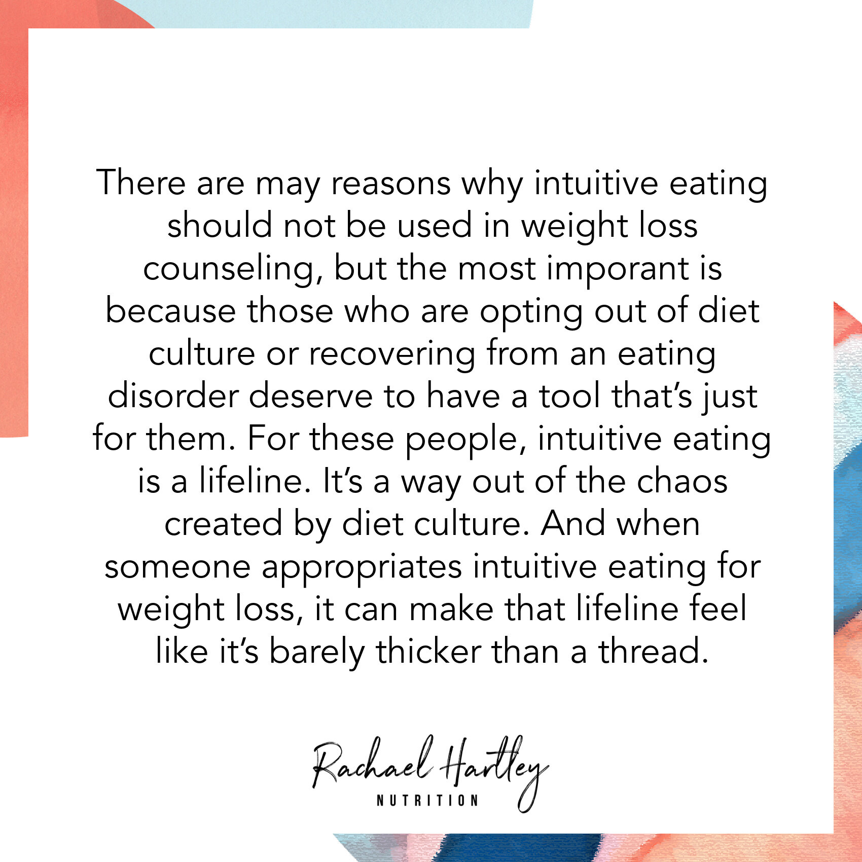 Why Intuitive Eating Should Not Be Used in Weight Loss Counseling ...