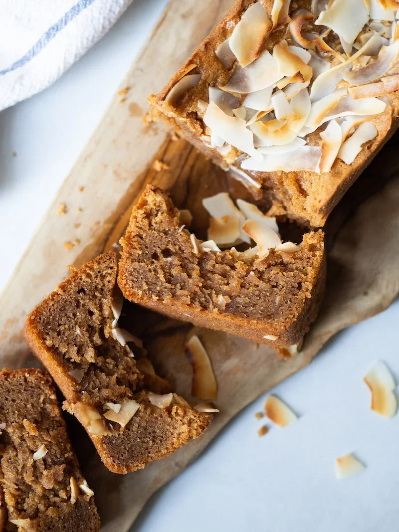 Flourless Peanut Butter Loaf Cake