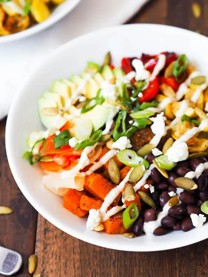 Spicy Butternut Squash and Black Bean Bowl