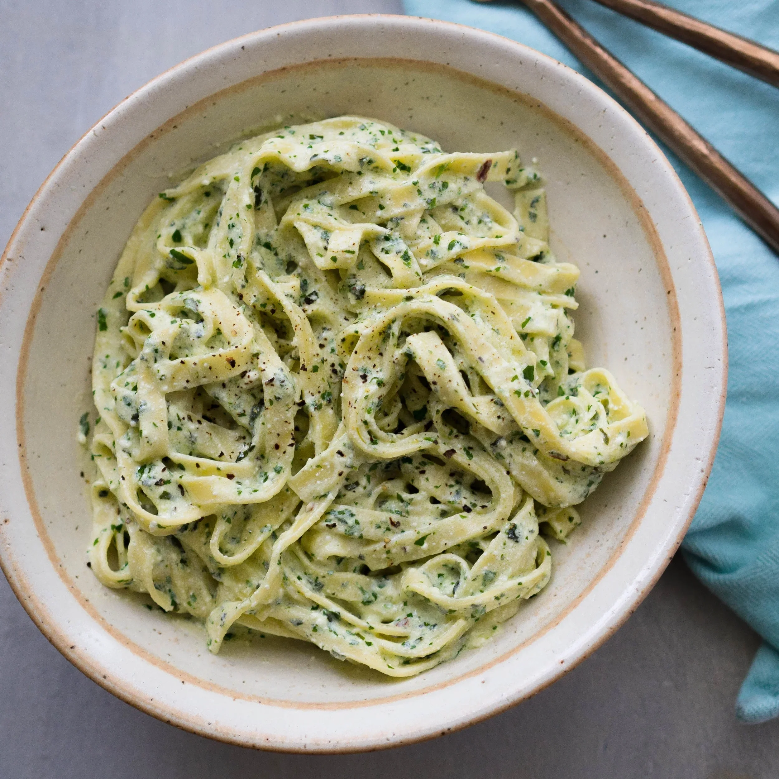 Herbed Ricotta Fettuccine 