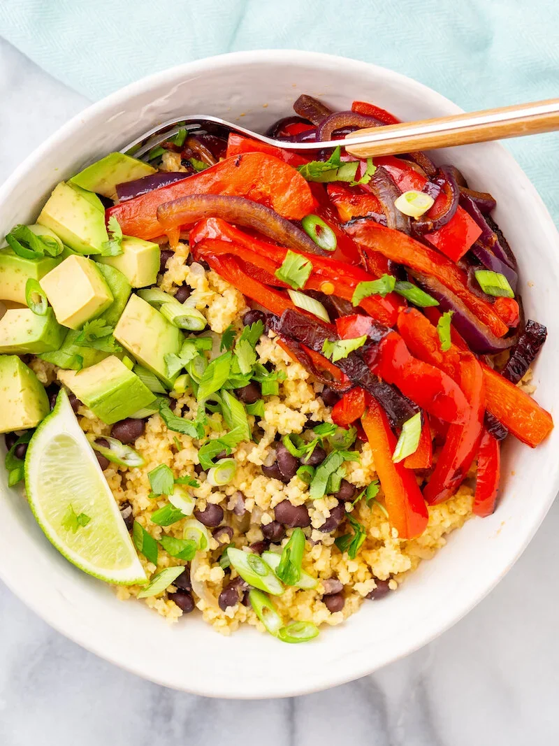 Vegan Fajita Bowl 