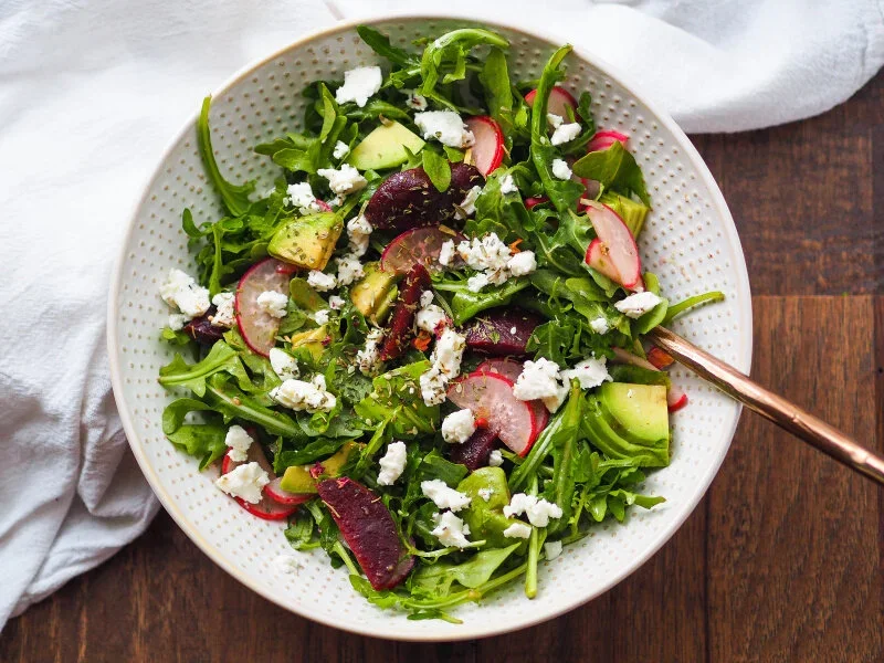 Roasted Beet and Avocado Salad