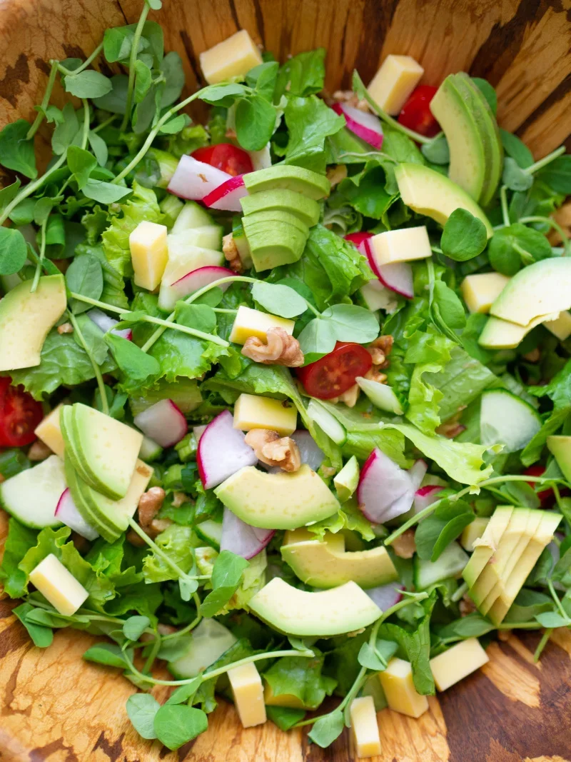 The Best Chopped Side Salad 