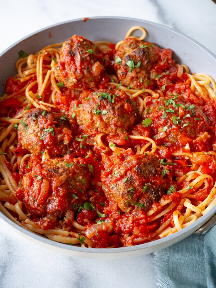Spaghetti and Spicy Meatballs Recipe — Registered Dietitian Columbia SC ...