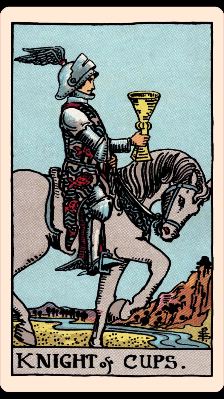 Knight of Cups (Upright) | Tarot of — Elliot Oracle
